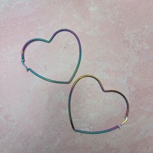 Heart Hoop Earrings